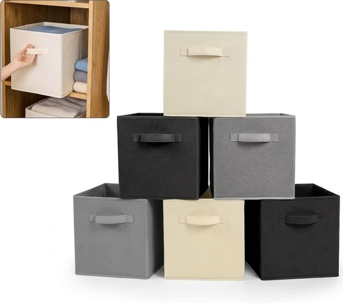 Fabric cube storage boxes - cube,