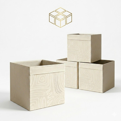Large fabric storage - box, with