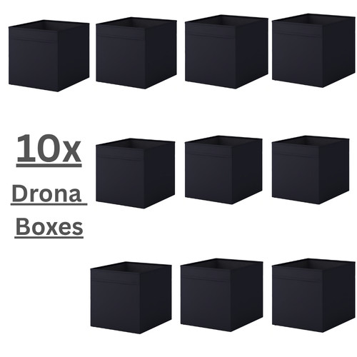 10x ikea drona storage boxes - 10x,