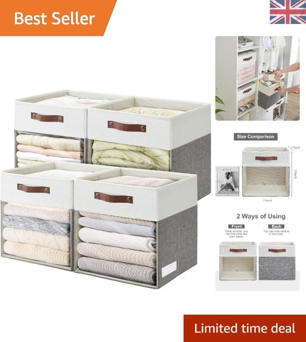 Linen storage boxes pack - boxes, 4