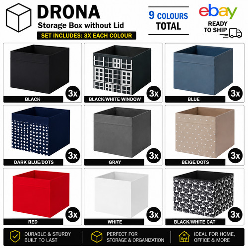 Ikea dröna storage box 9 - ,